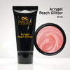 Acrygel Peach Glitter