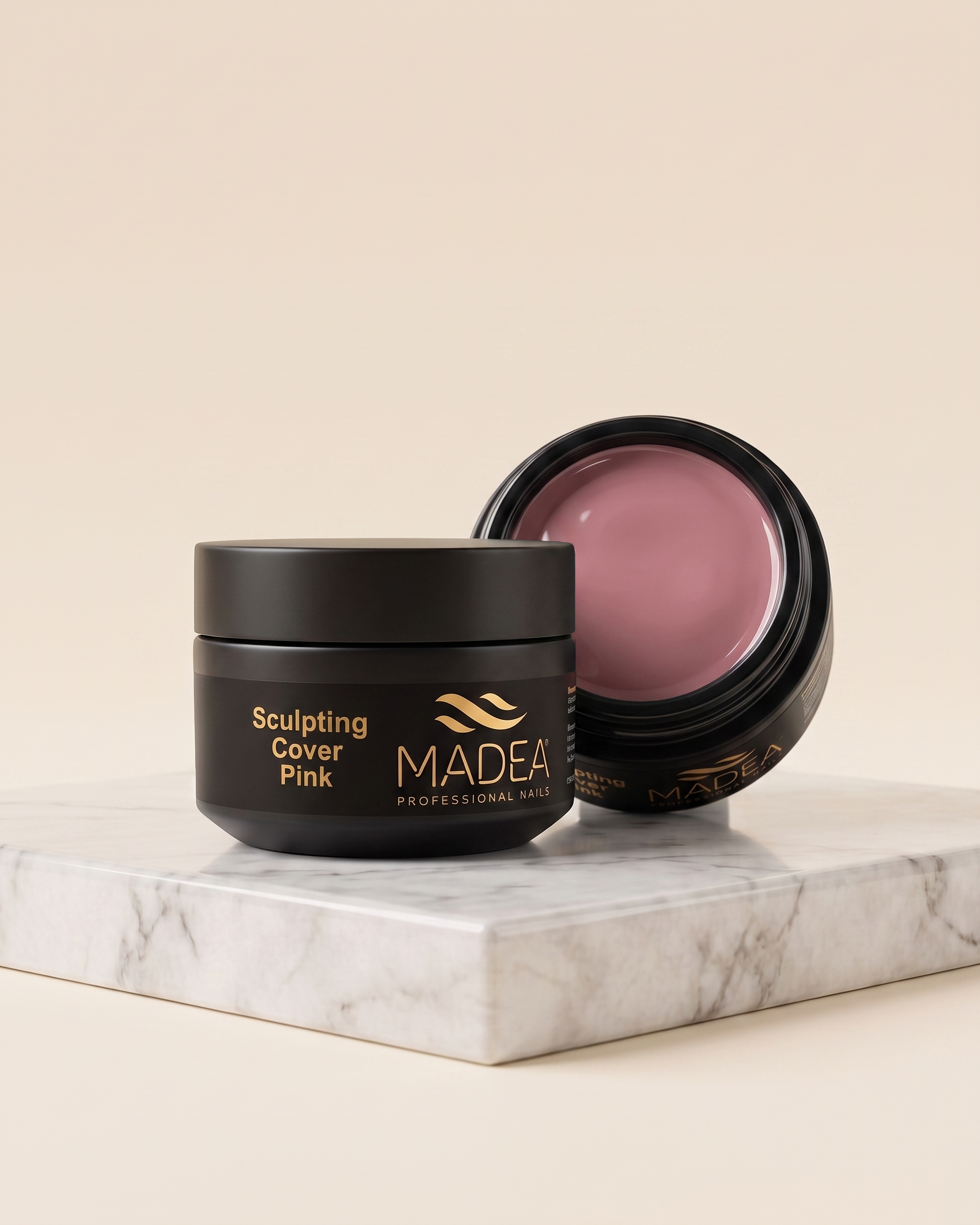 Gel costruttore Sculpting Cover Pink Madea da 15 ml, tonalità nude rosato, autolivellante ad alta densità
