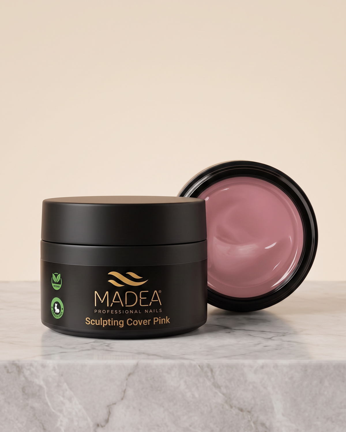 Gel costruttore Sculpting Cover Pink Madea da 50 ml, tonalità nude rosato, autolivellante ad alta densità