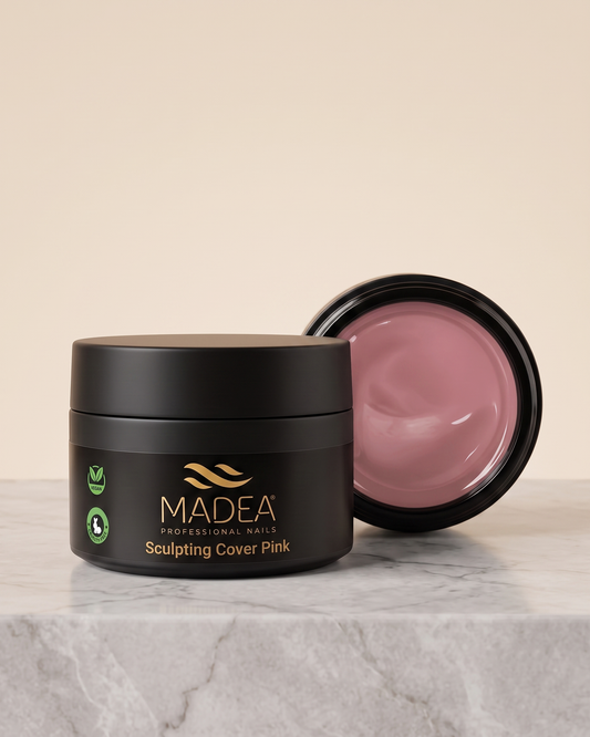 Gel costruttore Sculpting Cover Pink Madea da 50 ml, tonalità nude rosato, autolivellante ad alta densità