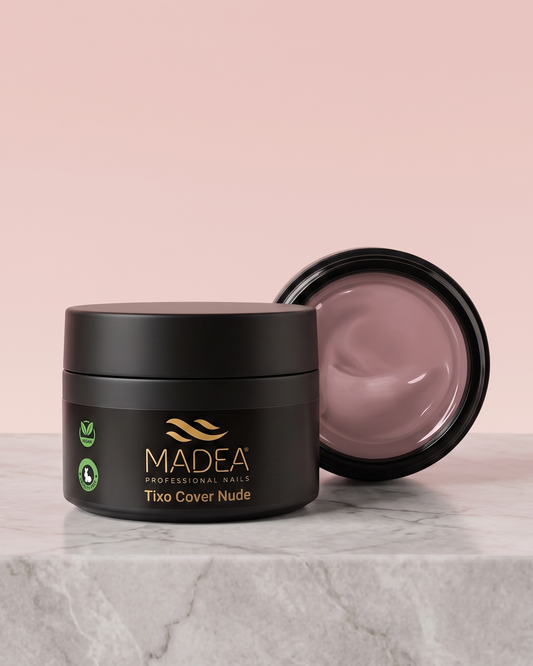 Gel costruttore Tixo Cover Nude Madea da 50 ml, tonalità nude freddo, autolivellante con tecnologia tissotropica